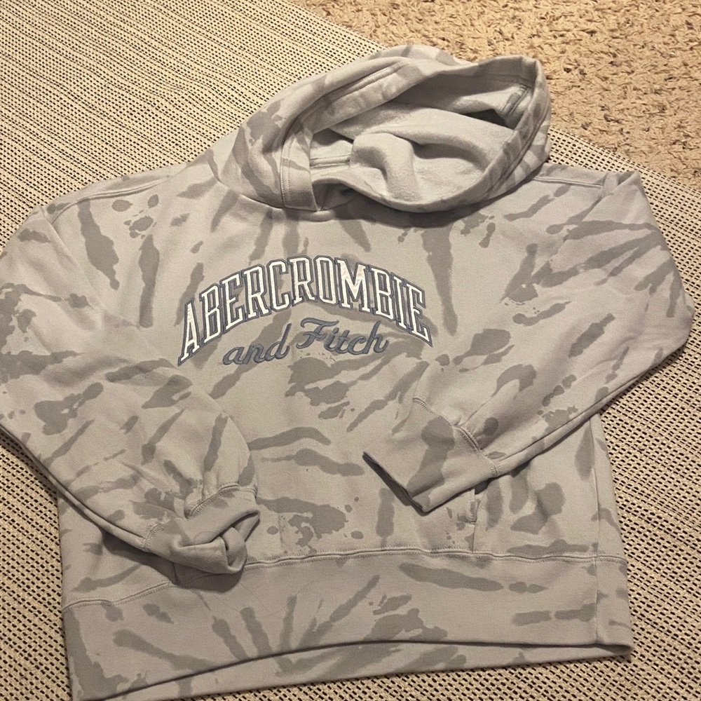 Abercrombie & Fitch Camouflage Gray Hoodie